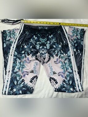 Adidas Black Floral Track Pants